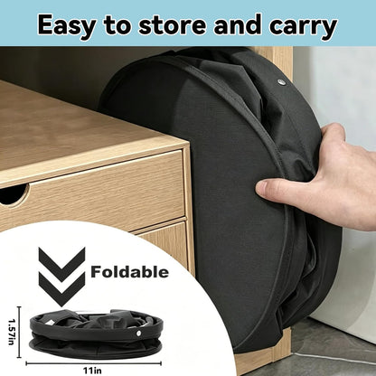 UFORU Cleaning Caddy with Handle, 17L Foldable Organizer with 6 Pockets | 600D Oxford Fabric, Durable, Waterproof, Large Capacity, Space-Saving Foldable, Multi Cleaning Bucket Bag for Home, Garden