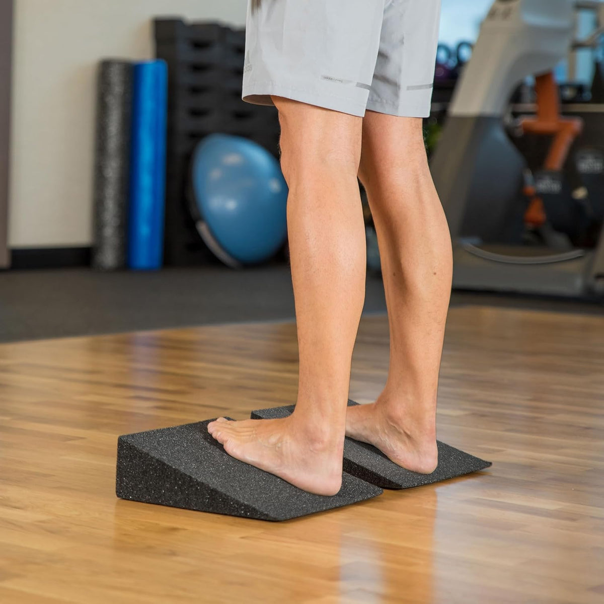 OPTP Slant (Pair) – Foam Wedge Set, Lightweight, 18 Degree Incline, Black