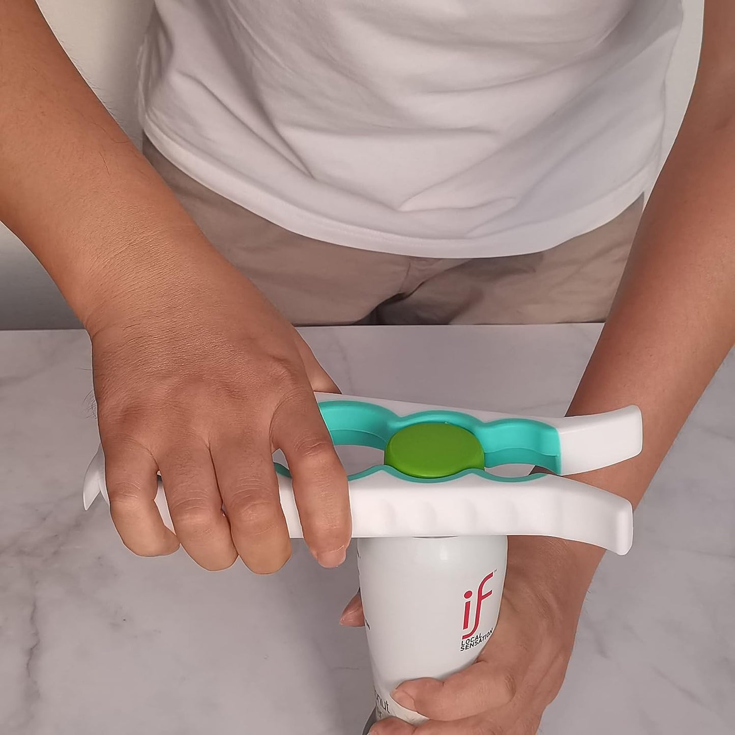 Otstar Jar Opener & Bottle Opener for Weak Hands, Seniors with Arthritis, | Adjustable Lid Opener Effortlessly Opens Jars, Bottles & Pop-Top Cans, Great for Senior Parents, Grandparents, or Loved Ones