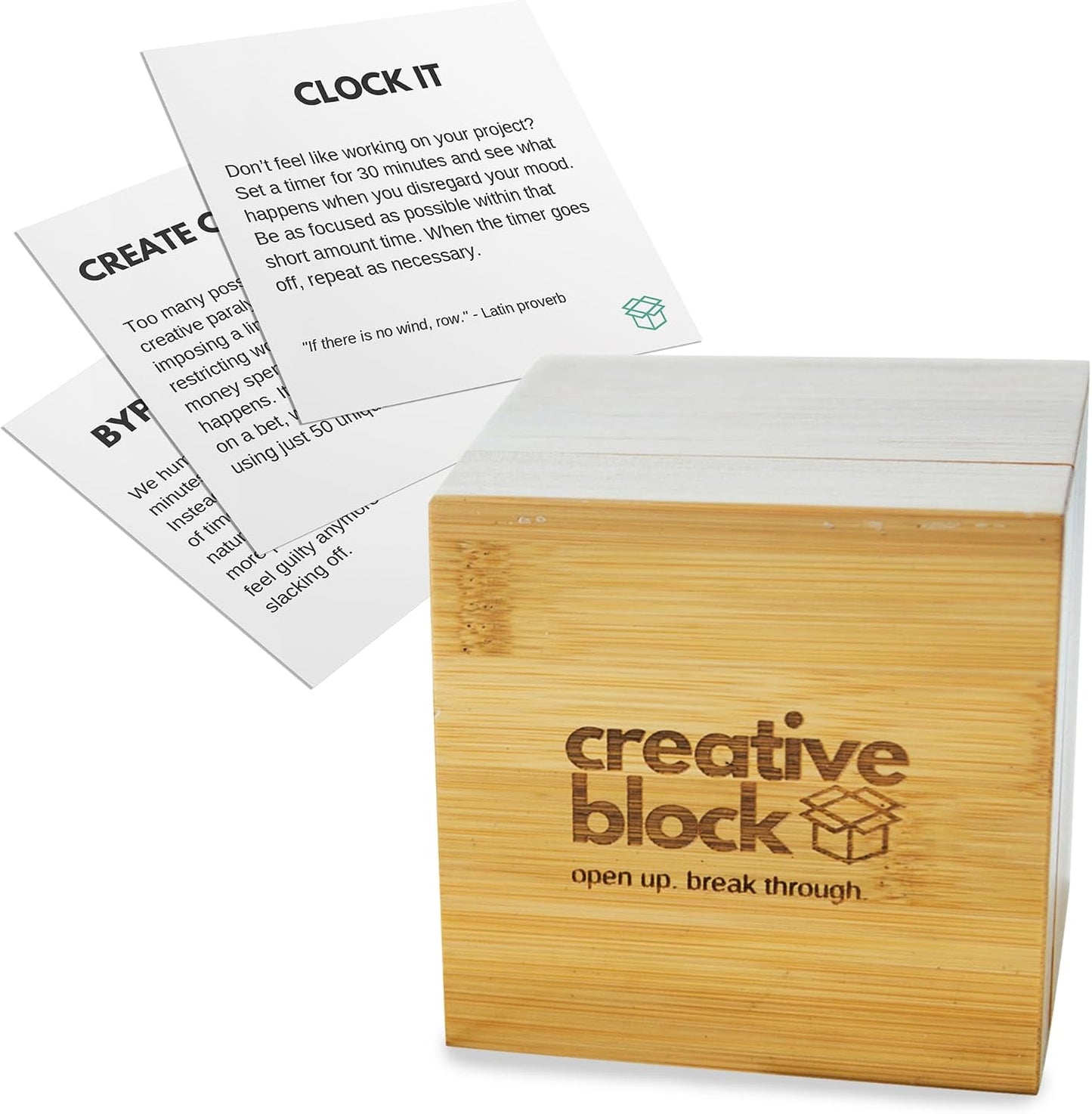 Cards for Writers, Artists, Creators - 100+ Problem Solving Inspiration Thinking Card Suggestions from Neuroscientists, Mindfulness Experts - Prompts to Overcome Mental Blocks