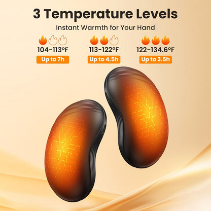 Hand Warmers Rechargeable, Electric Hand Warmers with Fidget Spinner, 2 Pack 6000mAh Reusable Charging Handwarmers, Magnetic Pocket Heater Gifts for Women, Men, Outdoor, Hunting, Fishing, Golf Camping