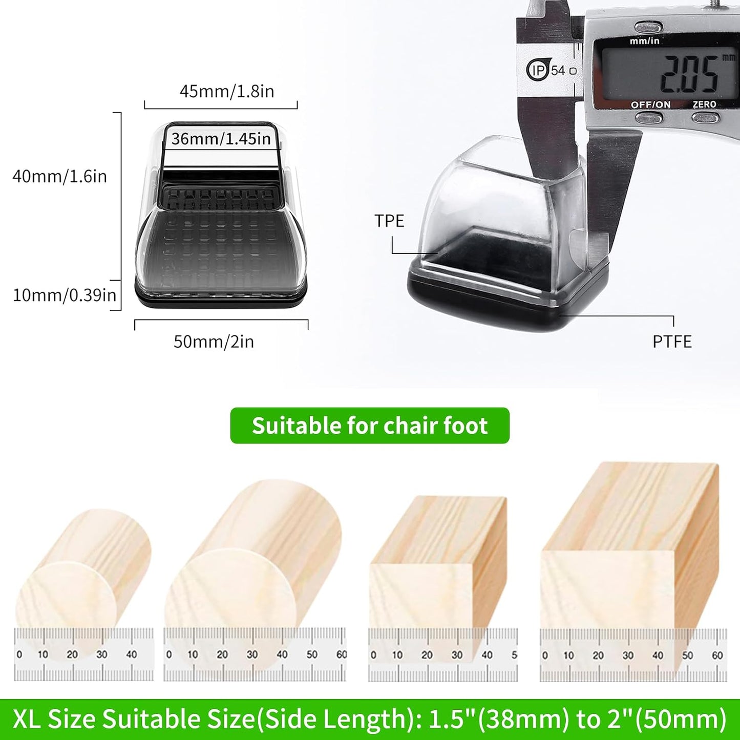 Chair Sliders for Carpet, 16PCS Furniture Sliders for Carpeted Floors & Hardwood Floors, Round Chair Glide Pads for Quickly and Easily Moving Furniture, Protect Floor(Clear, Fit 0.75"-1.1") | Chair Glides for Carpet & Hardwood Floor, Furniture Slides