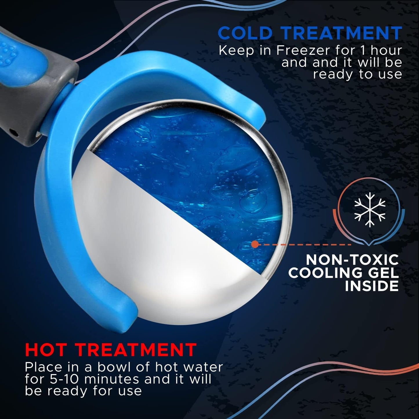 Cold Massage Roller Ball | Cold Therapy | Ice Roller Ball with Handle | cryo Stick | Relieve Muscle Pain (Green)