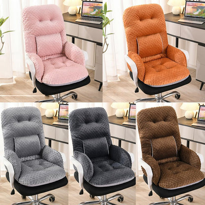 Office Chair Cushions with Armrest，Non-Slip Rocking Chair Pad with High Back Support for Dining Dorm Floor Car Office Patio