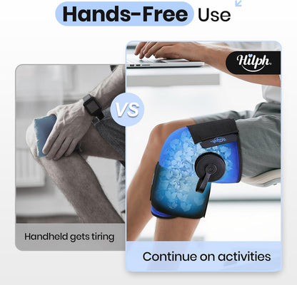 Hilph Refillable Ice Pack for Knee Pain Relief, 2 Hours Long-Lasting Cold