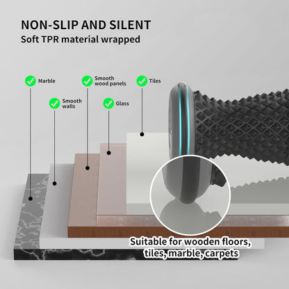 Foot Roller Massager for Plantar Fasciitis Relief, Portable Silent Deep Tissue Massager Tool for Arch and Heel Pain-Grey