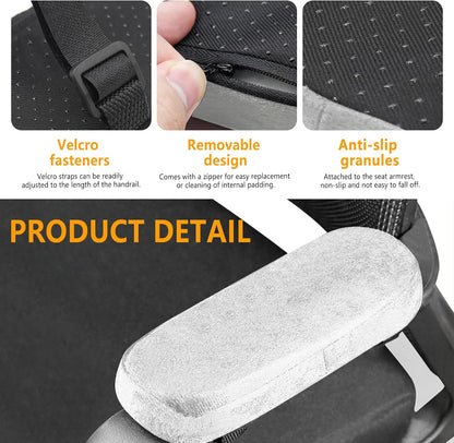 Set of 2 Soft Memory Foam Office Chair Arm Covers, Wheelchair Armrest Pads for Elbow & Forearm Pressure Relief, Chair Arm Rest Pads Cushions for for Office Desk Gaming Chair, Grey