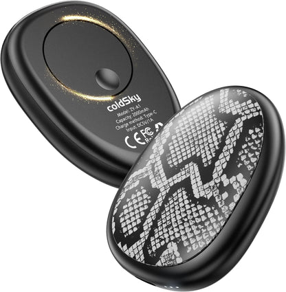 coldSky Rechargeable Hand Warmers 2 Pack, Magnetic 2-in-1 Reusable Electric Hand Warmer, 3 Heat Settings Portable Pocket Hand Heater Gifts for Women Men Christmas, Skiing, Camping, Hunting
