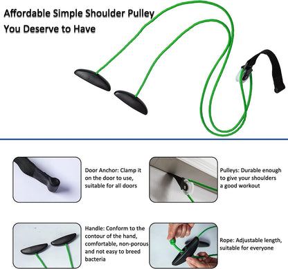 Shoulder Pulley Over The Door Physical Therapy System | Over-the-door exercise pulley designed for shoulder physical therapy exercises.