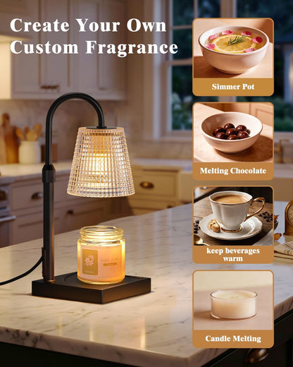 Hong-in Candle Warmer Lamp with Timer, House Warming Gifts New Home Decor