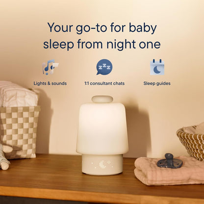 Hatch Baby Sound Machine, Night Light | Sleep Support | Registry Essential, Routine Builder, Time-to-Rise Alarm Clock, White Noise, Nursery Stories, Toddler Kids (Wi-Fi) (Greige)