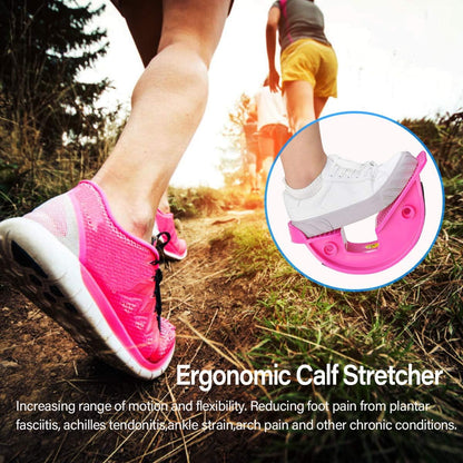 Foot Rocker Calf Stretcher Ankle Plantar Board for Achilles Tendonitis, Muscle Stretch, Feet and Shin Splint Pain Relief - Improve Calf Flexibility, Ankle Mobility - Rose