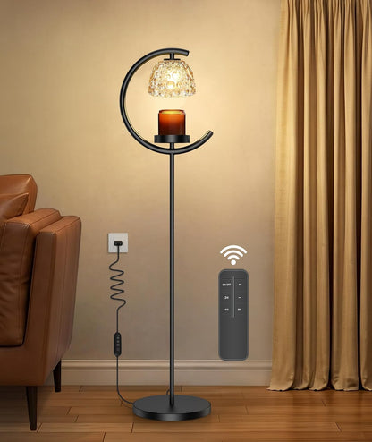 seenlast Candle Warmer Floor Lamp with Timer and Dimmer