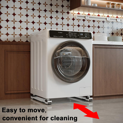 Appliance Rollers Heavy Duty,Max 32in,Second Generation Extendable Appliance Rollers Mobile Washing Machine Base Easily Move Washing Machines, Dryers, Refrigerators, Furniture (White)
