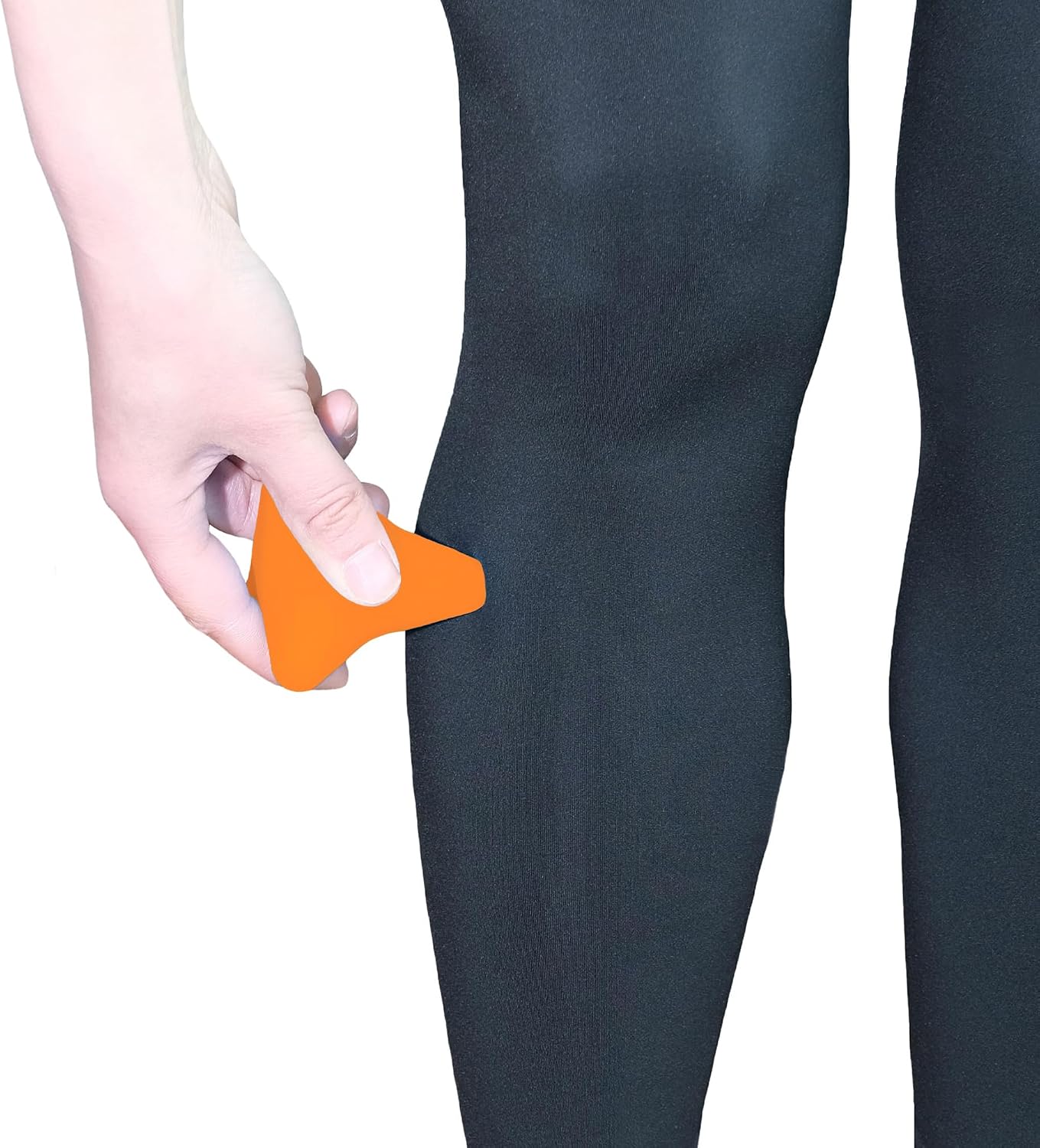 Manual Trigger Point Massage Tool Small Massager Ball 3″×2.6″ Blue | For Deep Tissue Myofascial Release Physical Therapy Plantar Fasciitis Pain Relief Muscle Knot Psoas Hip Flexor Iliacus