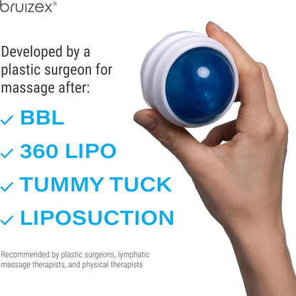 Lymphatic Drainage Massager, Fibro Roller Ball for Post Surgery Recovery | Handheld massager for post-surgery recovery after liposuction, 360 lipo, tummy tuck and BBL