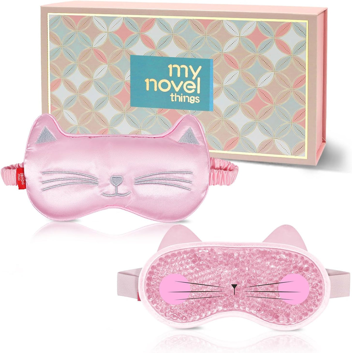 my novel things Cooling Eye Mask and Plush Sleep Mask for Woman 2PCS