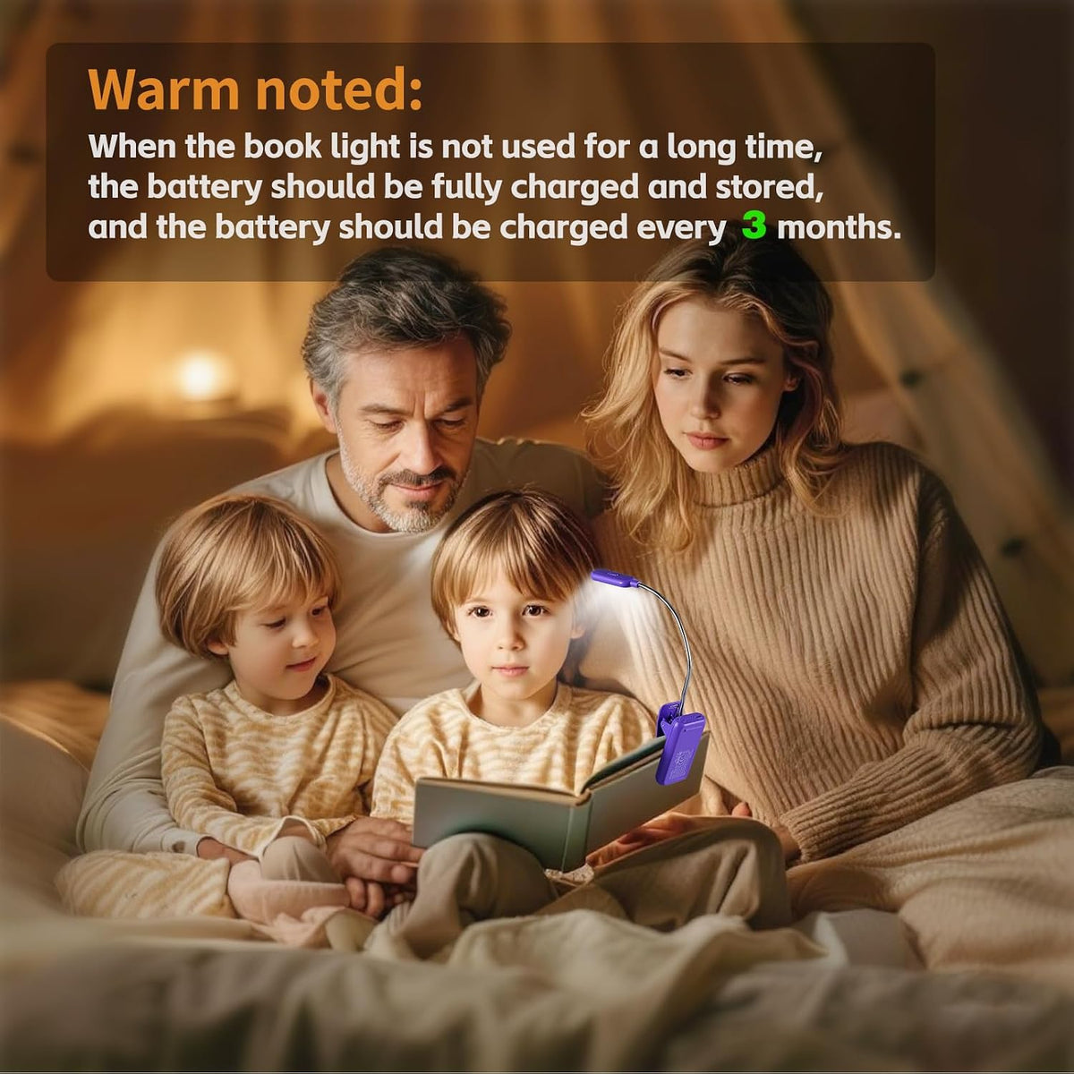 VAVOFO Rechargeable Reading Light, Clip on Book Light for Reading in Bed