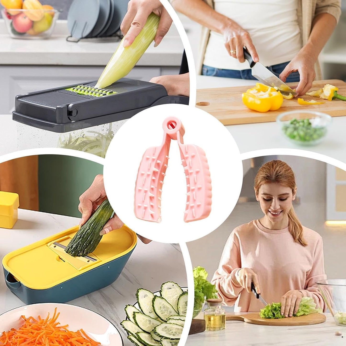 Finger Guards for Cutting Food Non-slip | Grater Protector Adjustable, Reusable, Washable, BPA Free, Food Safe, Kitchen Tool, Cutting, Chopping, Slicing, Dicing,
