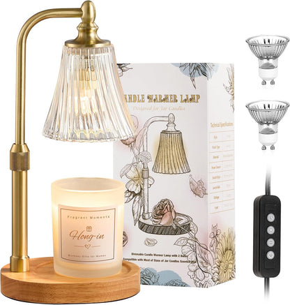 Hong-in Candle Warmer Lamp with Timer,Birthday Gifts for Women Mom Sister
