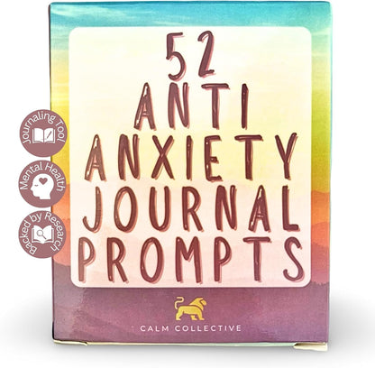 Calm Collective Cat Breathing Trainer Light & 52 CBT Journal Cards for Emotional Management and Daily Focus
