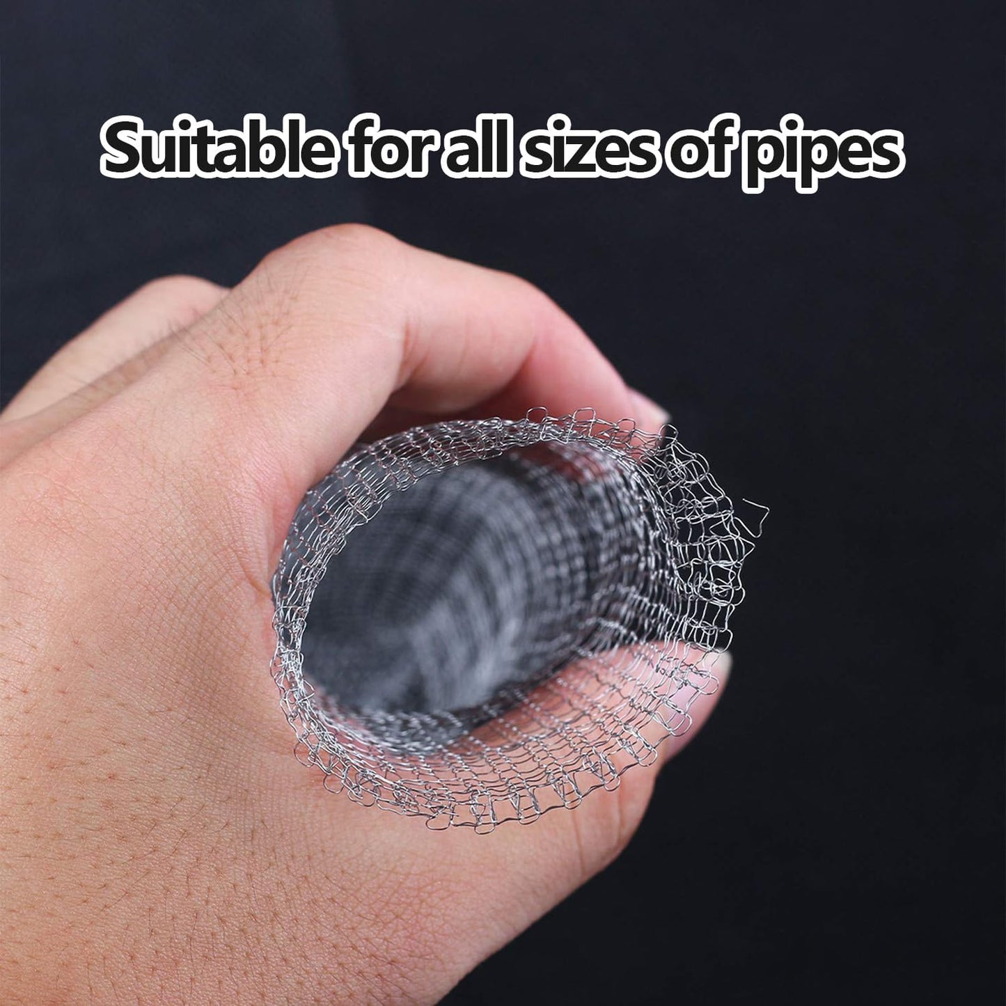 Stainless Steel Lint Traps for Washing Machine Drain Hose – Mesh Filter with Cable Ties for Laundry Sink and Drain Protection(12)