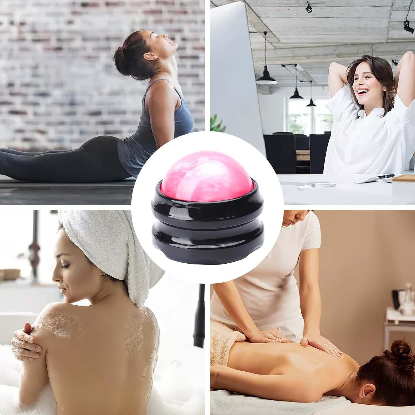 WOVTE Massage Ball, Lacrosse Balls, Self Massage Tool for Sore Muscles, Shoulders, Neck, Back, Foot, Body, Deep Tissue, Trigger Point, Muscle Knots, Yoga and Myofascial Release (Green)