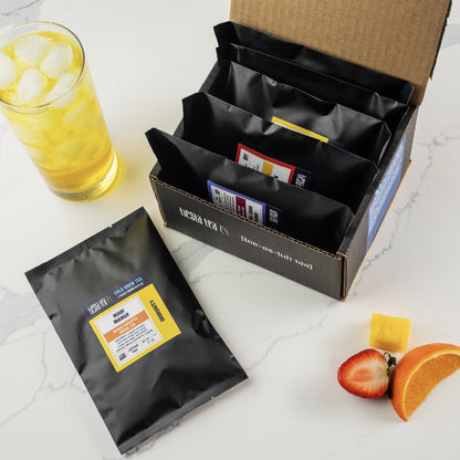 Tiesta Tea - Top 8 Favorites Sampler Set, Loose Leaf, Up to 80 Cups | High to No Caffeine, Hot & Iced, Tea Variety Pack with Green, Herbal, & Black, 8 Sample Pouches