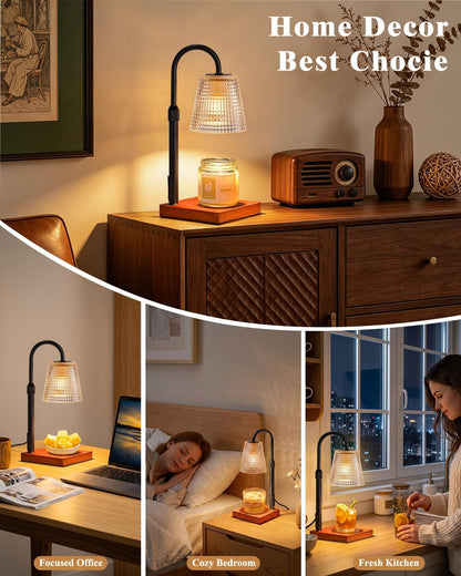 Hong-in Candle Warmer Lamp with Timer, House Warming Gifts New Home Decor