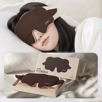 22mm Mulberry Silk Sleep Mask,3D Lash Friendly Eye Mask Adjustable Gray