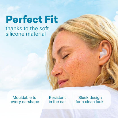 Medi Grade Silicone Ear Plugs for Sleeping, 6 Pairs, 27dB Noise Reduction