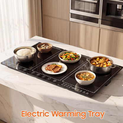 Electric Warming Tray for Food, 3-in-1 Food Warmers for Parties Buffet