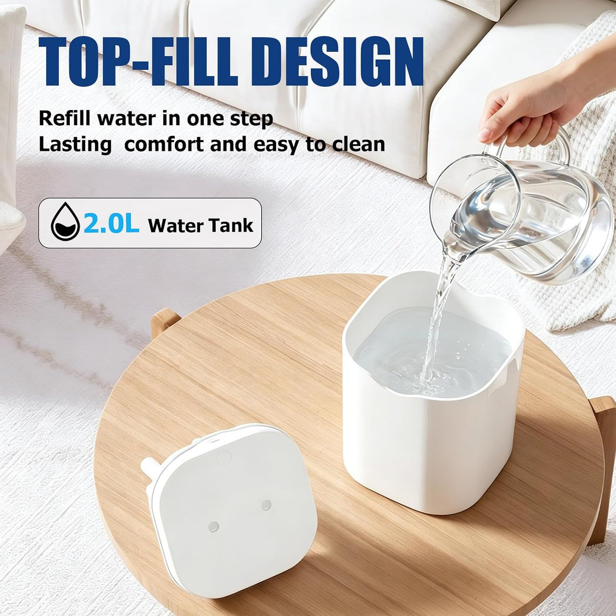 Humidifiers for Bedroom, 2.0L Cool Mist Humidifier for Plants & Home