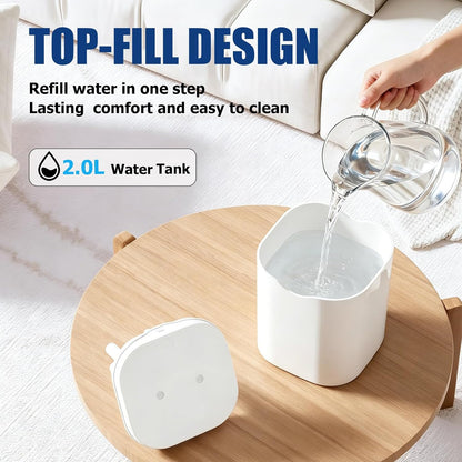 Humidifiers for Bedroom, 2.0L Cool Mist Humidifier for Plants & Home