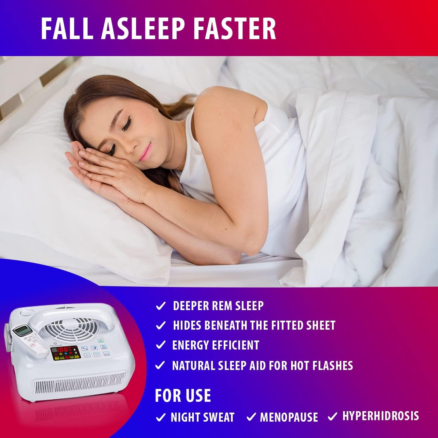 Water Circulating Sleep Pad by Thermacycle; Cools and Heats, EMF Free Therapeutic Mattress Pad; Sleep Aid– for Hot Flashes, Night Sweats, Menopause, Insomnia, Hyperhidrosis - Queen - 60" by 79"