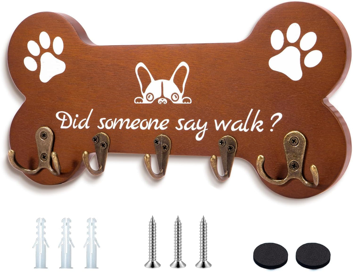 Dog Leash Holder forwall,Coat RackHooks, Mount Storage Organizer