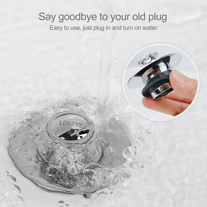 LEKEYE Drain Hair Catcher/Bathtub Shower Drain Hair Trap/Strainer Stainless Steel Drain Protector(Patented Product) | Stainless Steel