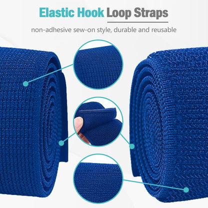 Hilph Ice Pack Strap, Stretchable, 3 Sizes Belt Extender Secure Straps | Elastic Hook and Loop Extension Straps, Add Length to Most Ice Packs, Secure Ice Pack, Multiple Use for Knee, Back, Shoulder