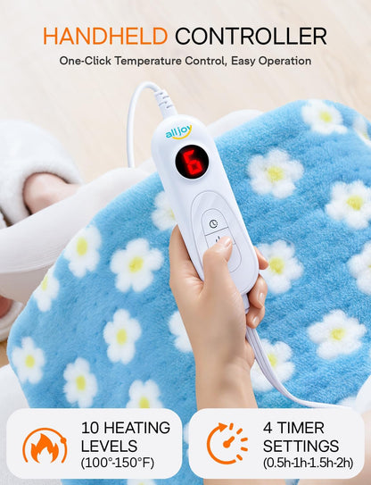 Heating Pad, ALLJOY Cute Heating Pad for Period Cramps & Back Pain, 24"X12"