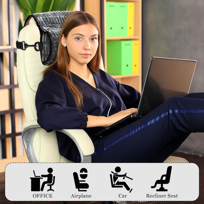 Chunful Headrest Recliner Memory Pillow Adjustable Support Cushions with Belt and Zipper for Neck Head Pain Relief Suitable for Sofas Recliners Office or Massage Chairs