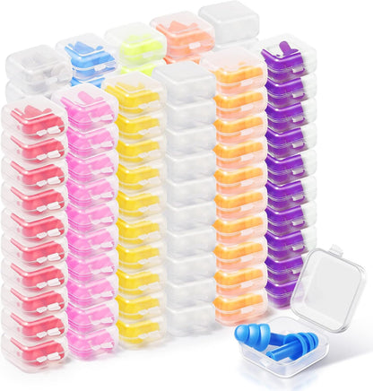 Tondiamo 150 Pairs Ear Plugs Bulk Individually Wrapped Earplug, Multicolor