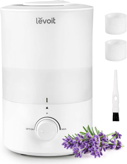 Levoit Top Fill Humidifiers for Bedroom, 2.5L Tank for Large Room, 25dB