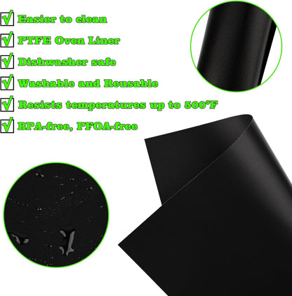 WMKGG Silicone Air Fryer Liners, 2PCS Air Fryer Silicone Liners | Reusable Rectangular Non-Stick Basket Accessories for Ninja Foodi Dual DZ201/DZ401 8-10QT