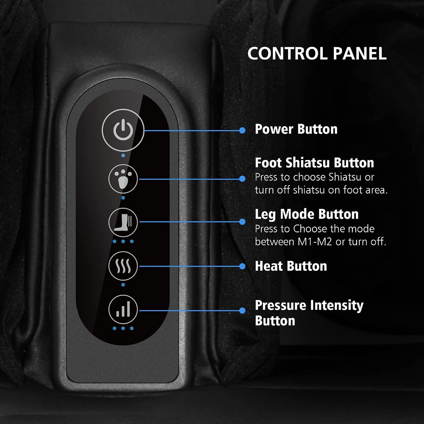 COMFIER 2 in 1 Foot Massager Machine, Shiatsu Foot and Calf Massager with Heat,Kneading,Vibration,Compression Massagers for Feet,Ankle,Leg,Tired Muscles & Plantar Fasciitis,Gift for Men Women