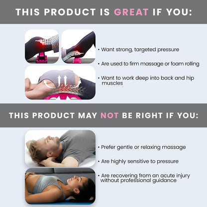 Arch Back Stretcher, Psoas Muscle Release Tool, Carbon Black | Fully Adjustable, Thrival App Compatible, Trigger Point Relief