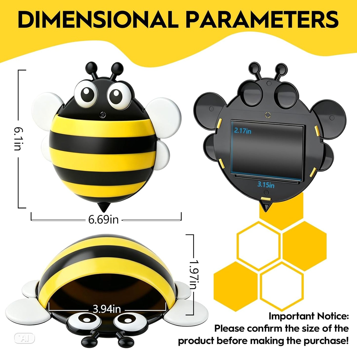 KITANIS Cute Ladybug Magnetic Pen Holder,2 Pack Magnetic Dry Erase Marker Holder,Magnet Storage Marker Pen Pencil Organizer for Refrigerator,Whiteboard,Locker Accessories