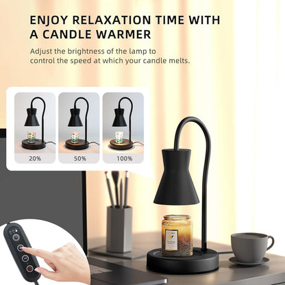 LALISU Candle Warmer Lamp with Timer Electric Candles Light Birthday Gifts