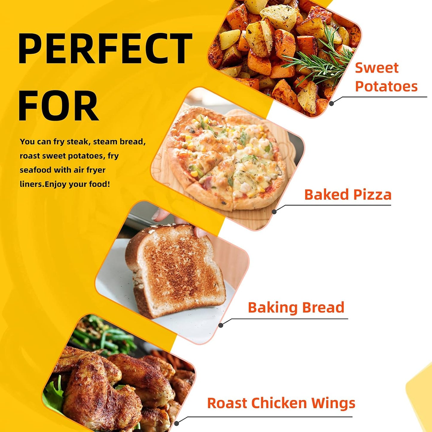 Katbite 160pcs Air Fryer Parchment Paper Liners, Perforated 9x11 Inch | Disposable air fryer paper liners, nonstick perforated for airflow, fit air fryer/toaster oven, Cuisinart & Ninja Foodi