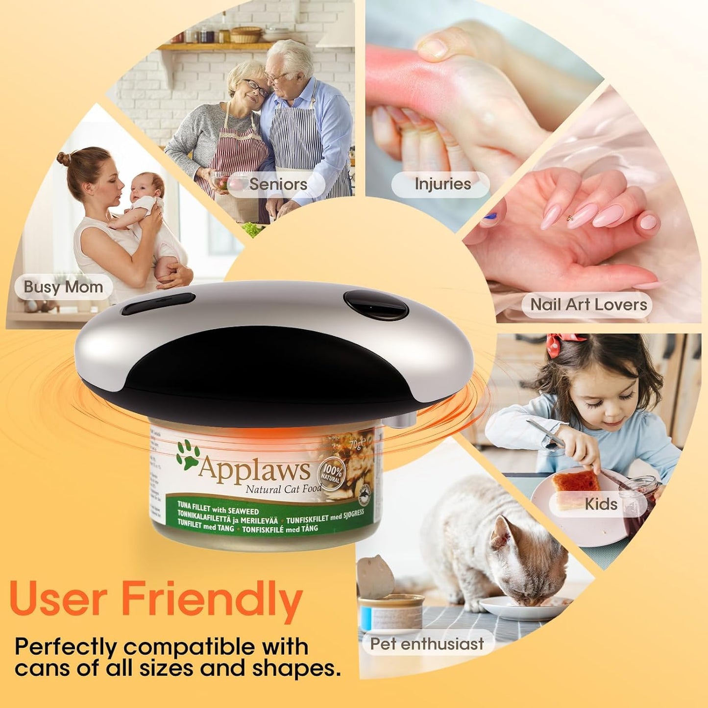 Electric Can Openers in 2026: Automatic Can Opener Electric with Rechargeable. The Can Opener Creates A Smooth Edge, Making It The Best Gift for Seniors And Kids. White