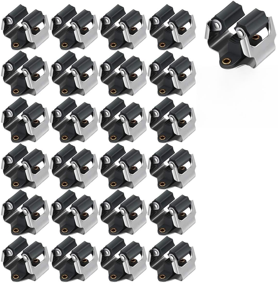 3-H Mop and Broom Holder Big Size Hanging 1 KG Extra,10 Pack Broom Hanger Wall Mount for Hanging and Organizing Shove Rake Yard Tools in Kitchen Shed Laundry Room Bathroom Garden(Grey)